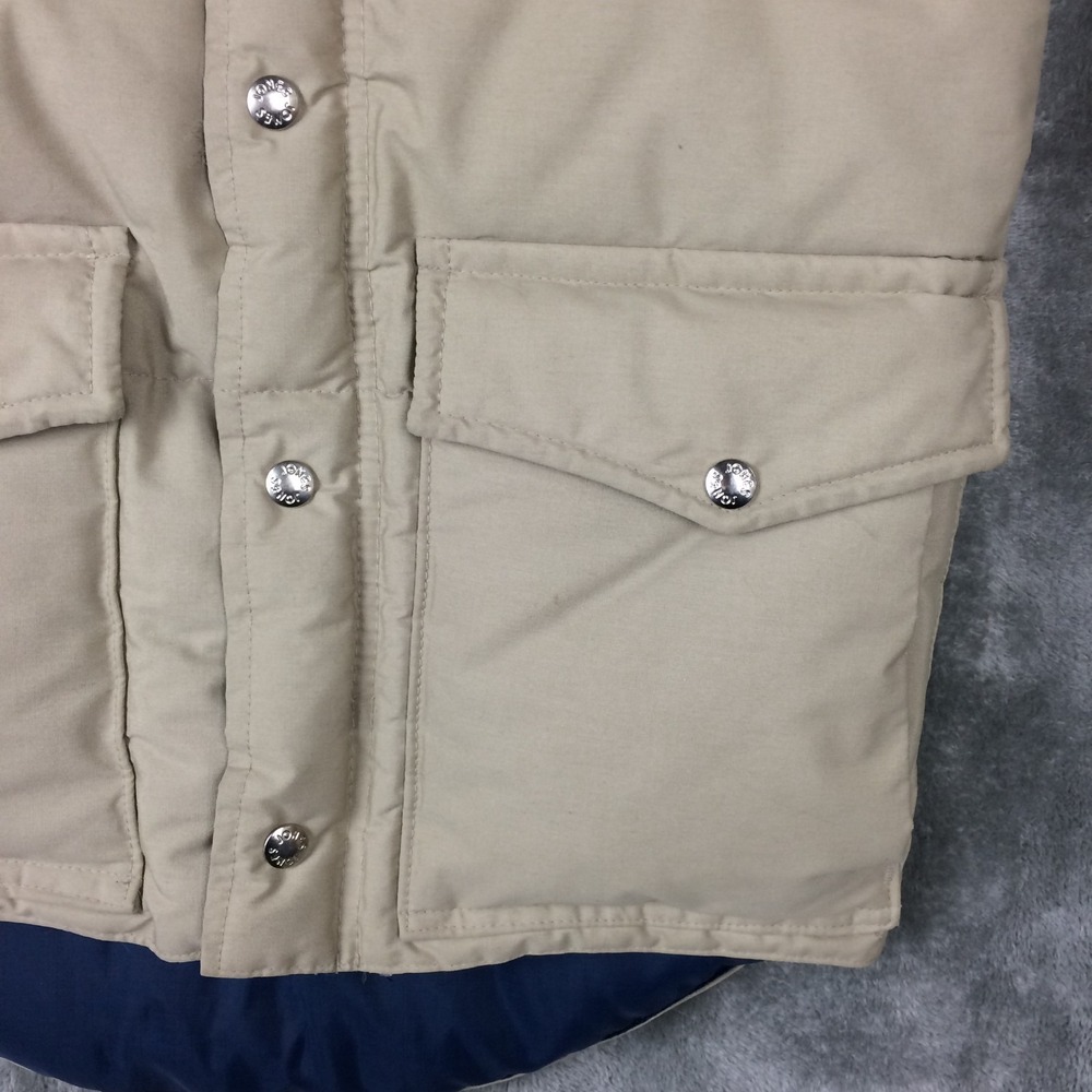 Pioneer Sportswear Down Vest Mens Small Puffer Beige Hiking Outdoors Vtg Canada - Picture 5 of 16